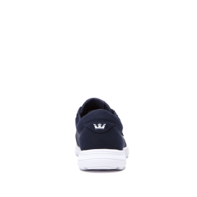 Supra Mens HAMMER RUN Navy/White/white Low Top Shoes | CA-31382